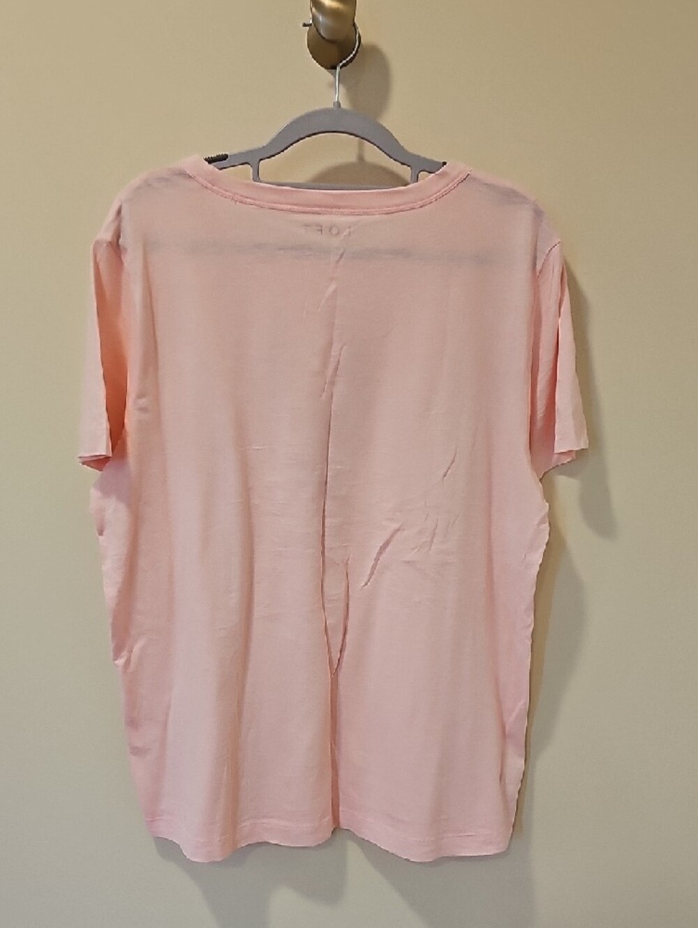 LOFT Light Pink Tee with Red Distressed Lobster Graphic; EUC; Size XL - Picture 4 of 4
